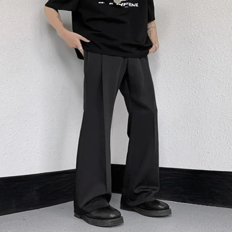 green emerald velvet dress Tapered-Fit Stretch Dress Pants for Tall Men in Black 38 / 40 / Black main image 0