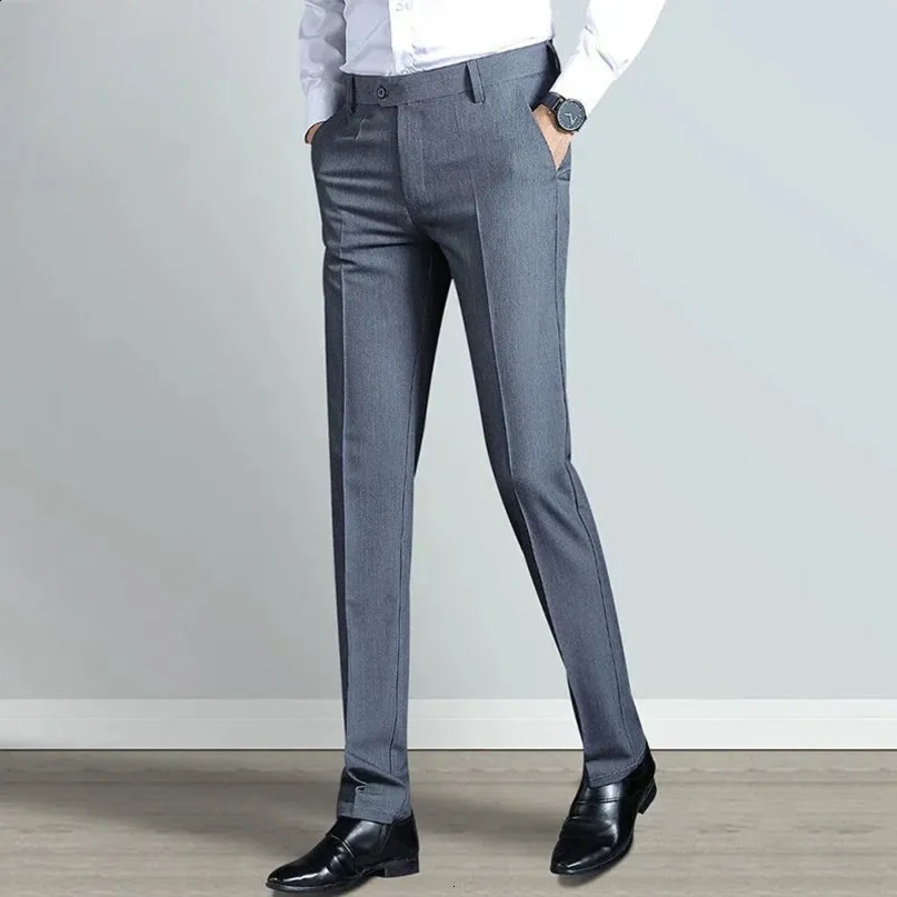 Custom Grey Tight Fit Business stretchable Formal pants for Men - Formal Fashion Spandex Jacket (240827) Custom Grey Tight Fit Business stretchable Formal pants for Men - Formal Fashion Spandex Jacket (240827)