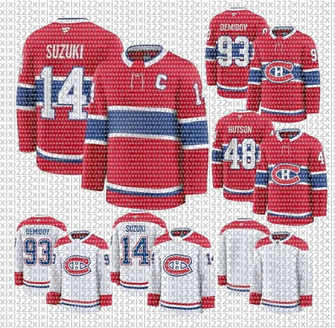 Canadiens Hockey Jerseys 2025 Home Premium Custom Nick Suzuki, Cole ...