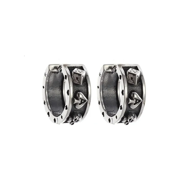Orecchini Uomo Vichinghi In Argento Sterling 925 Con Rune Nordiche – Cerchi Piccoli 15 Mm – Regalo Unisex Punk