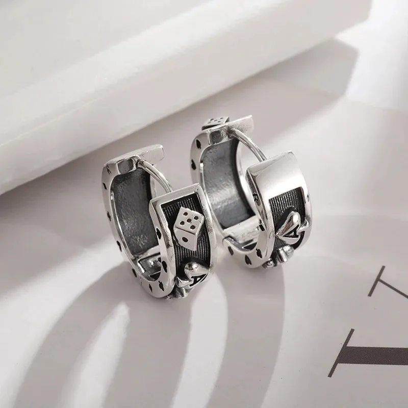 Orecchini Uomo Vichinghi In Argento Sterling 925 Con Rune Nordiche – Cerchi Piccoli 15 Mm – Regalo Unisex Punk
