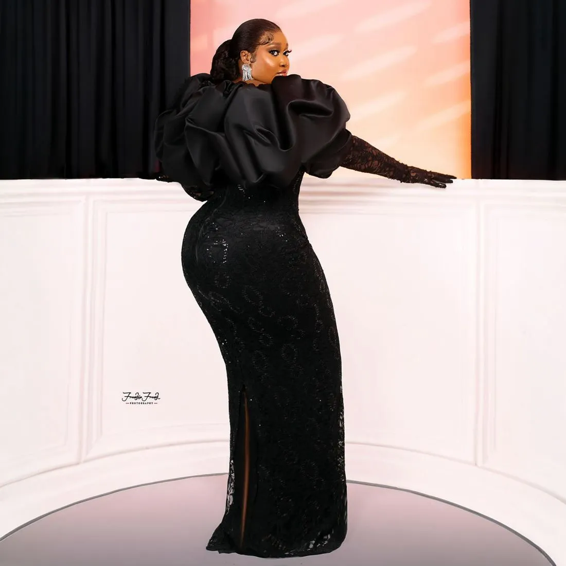 African Nigeria Plus Size Prom Dresses Black... From Missboutique, $194
