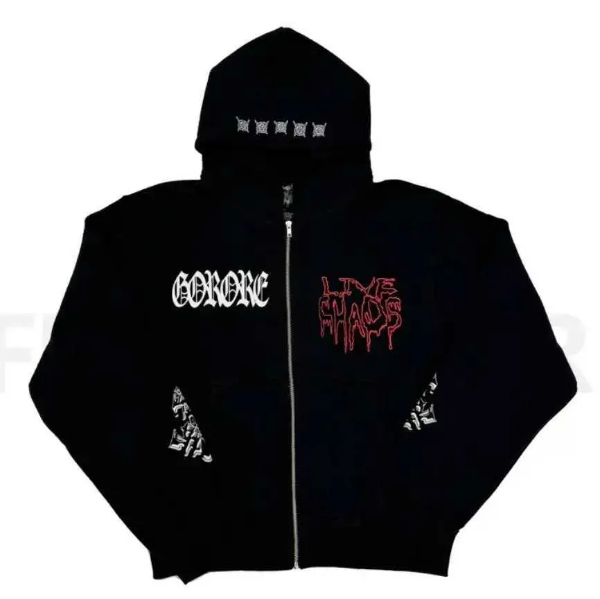 Ken Carson A Great Chaos Tour Hoodie Thick Velvet Cotton Fleece