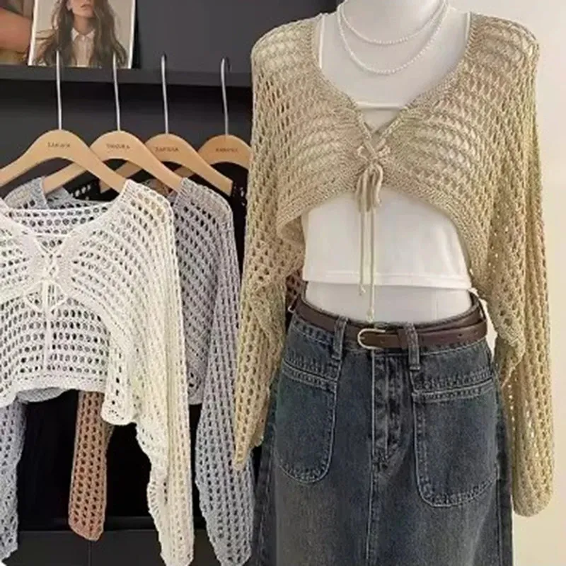 Heersan Coprispalle Donna Elegante Bolero Chiffon Cardigan