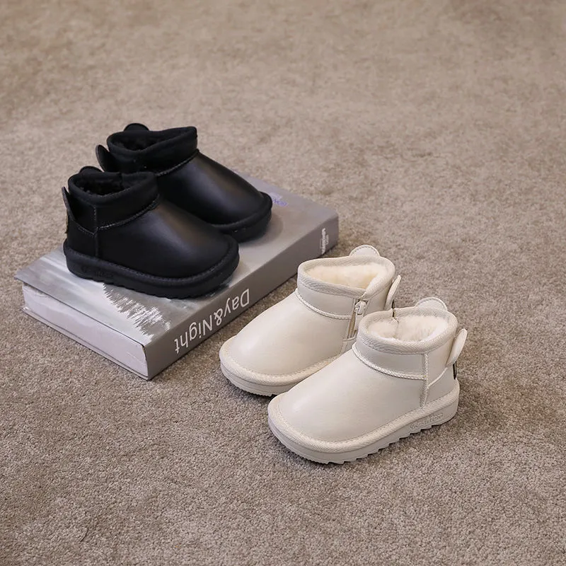 Save Big on Bulk Toddler Winter Boots Toddler Boots For Kids Infant Fashion  Design Snow Boots Black Beige Warm Plush Short Boots Cutefeet For Children 