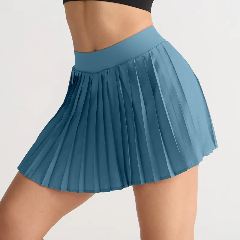 UU L4999 Summer Tennis Dress Solid Color Pleated... From 12,69  | DHgate