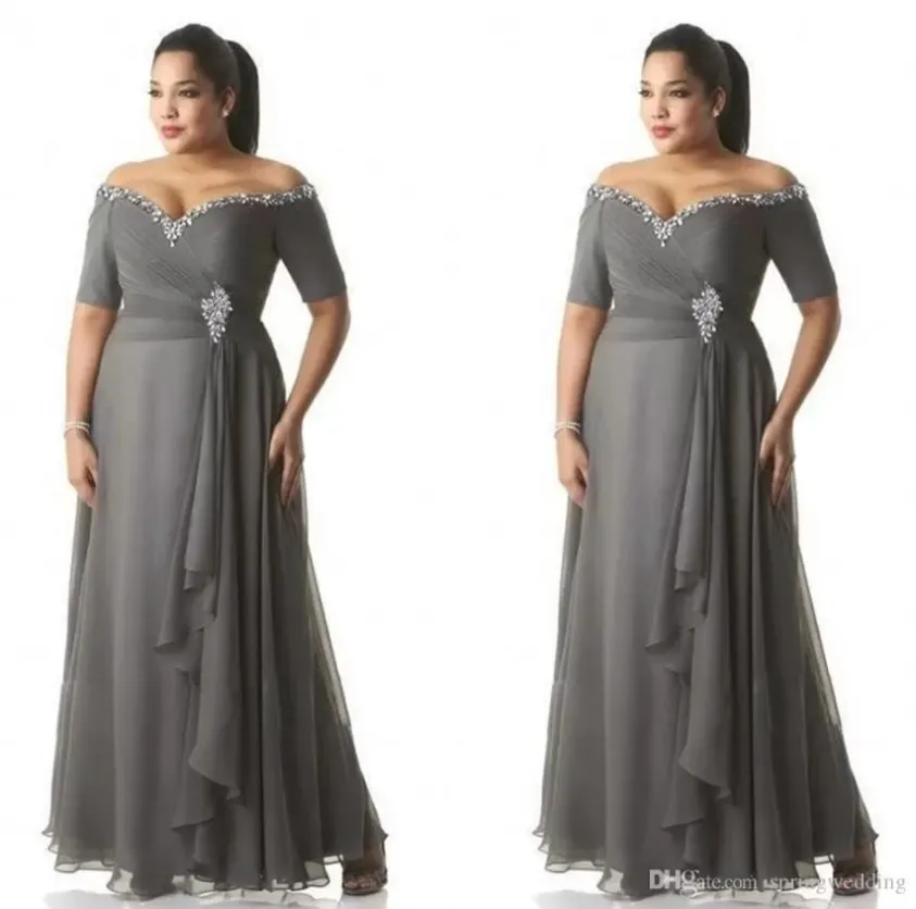 Robe 2 Pièces Mère De La Mariée - Mousseline De Soie - Manches Longues - Couleurs Assorties (Argent, Champagne...) - Taille Sur Mesure Disponible