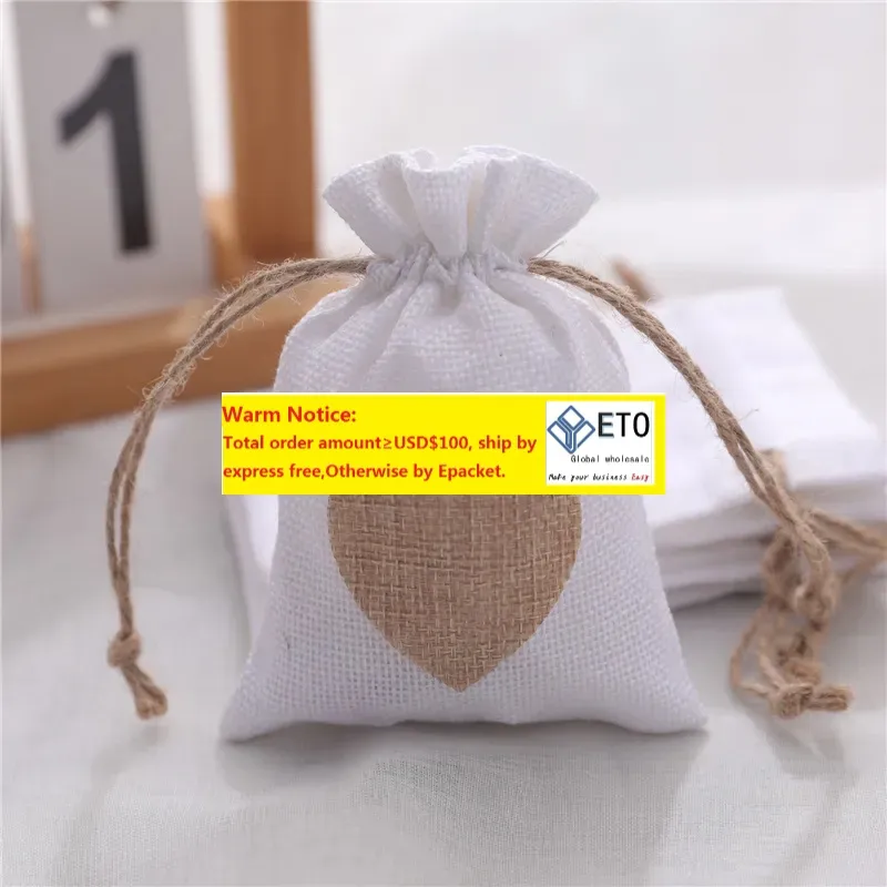 30 Pièces Pochon Tissu, 10x14 Cm Sachet Tissu Avec Cordon De Serrage, Petit Pochon Coton Sachet, Sac Cadeau En Tissu, Sachet En Toile De Jute, Pochettes Sachets En Lin Pour Cadeaux, Bijoux