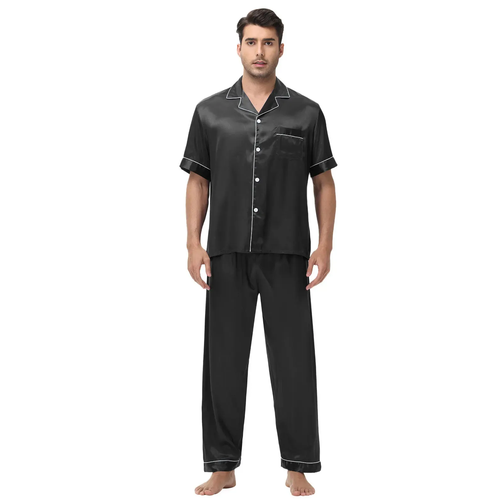 Pantaloni casual da uomo Pigiama in raso di seta sciolto Pigiami da notte Pigiami Pantaloni Pantaloni da notte  200000343