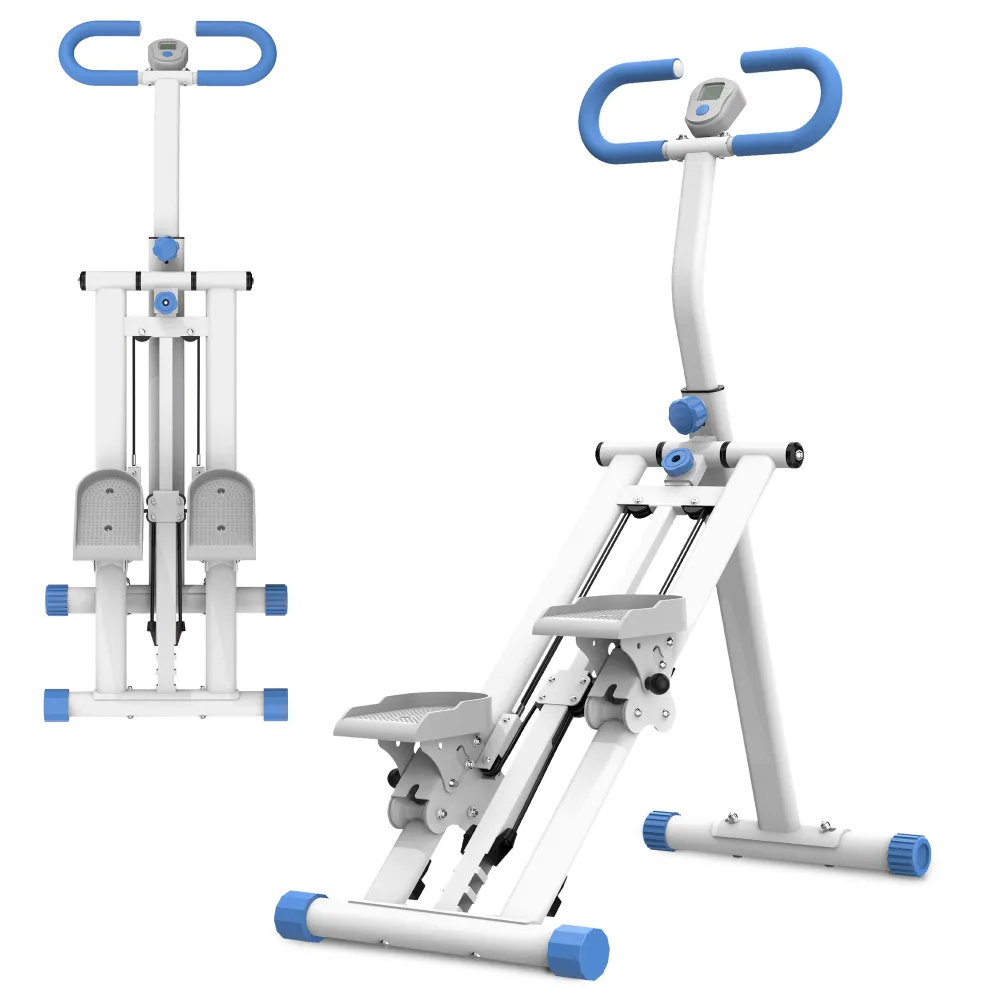 Step Climber Pieghevole Per Palestra Domestica – Cardio Verticale Con Manubri Regolabili, Display LCD, Portata 150kg - 4