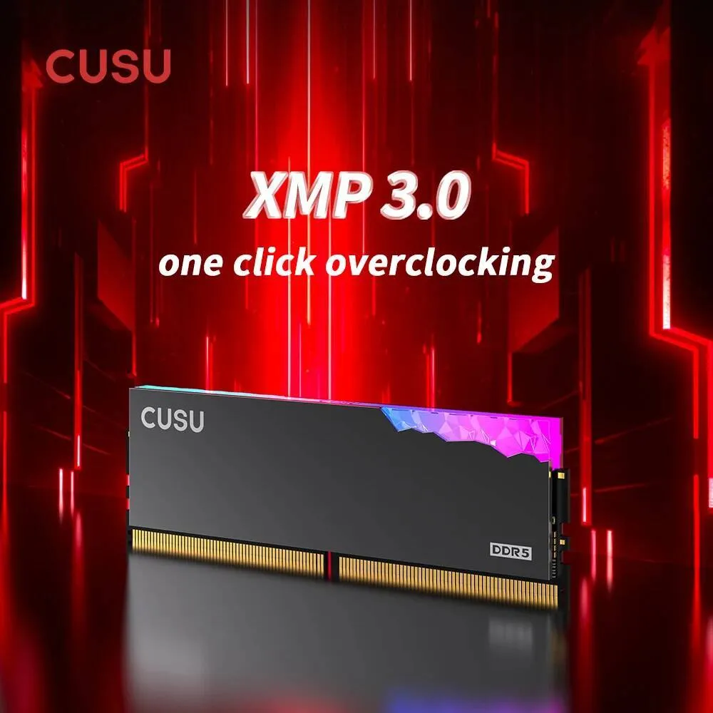 CUSU DDR5 RGB 6000MHz 6400MHz 32GB 16GB UDIMM RAM Memory for