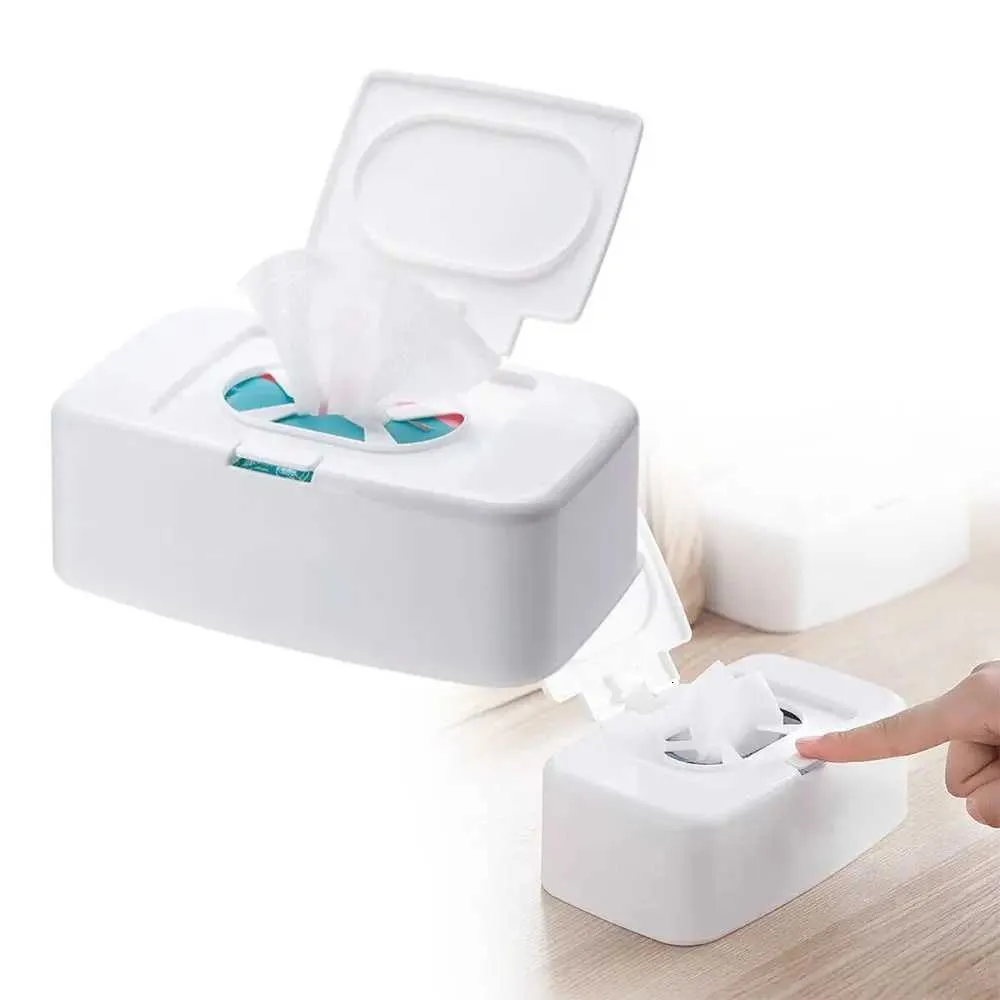 Organizzatore Salviettine Viaggio Porta Salviette Umidificate Con Coperchio - Scatola Dispenser Per Neonati - 19x13x7.8 Cm Scatola Salviettine