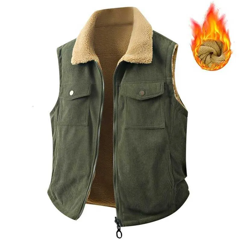 Gilet invernale da uomo esterno caldo senza maniche giacca