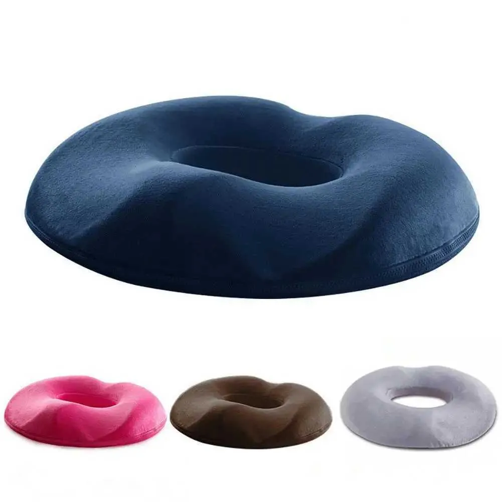 Cuscino Sedia Ufficio, Cuscino Ortopedico Seduta per Coccige, Memory Foam Cuscino Ergonomico Sedia Ufficio, Ciambella Antidecubito Alleviare il Dolore Cuscino per Sedia per Ufficio Auto Gaming - Nero