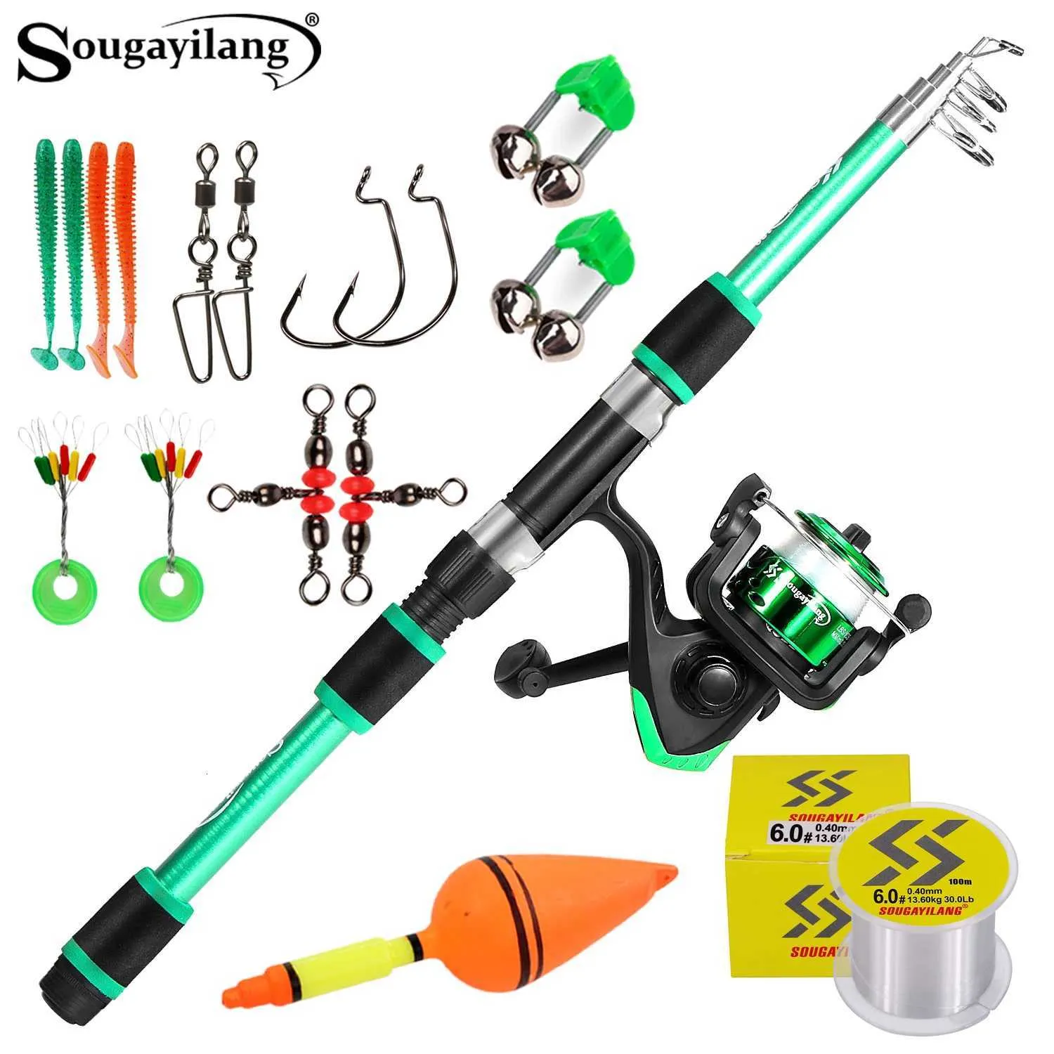 cheap telescopic fishing rod and reel Zebco 33 Micro Trigger 6 ft 6 in Ultra-Light Spincast Combo with Mr. Crappie Tackle Kit This is a bold Dr.Fish 125pcs Fishing Rod and