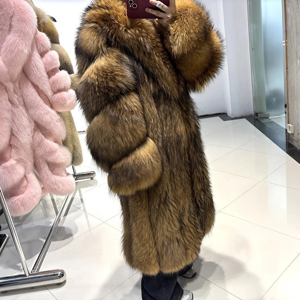 Manteau En Fourrure Véritable Gérard Darel – Couleur Gris, Occasion Très Bon état, Doublure Chaude Hiver