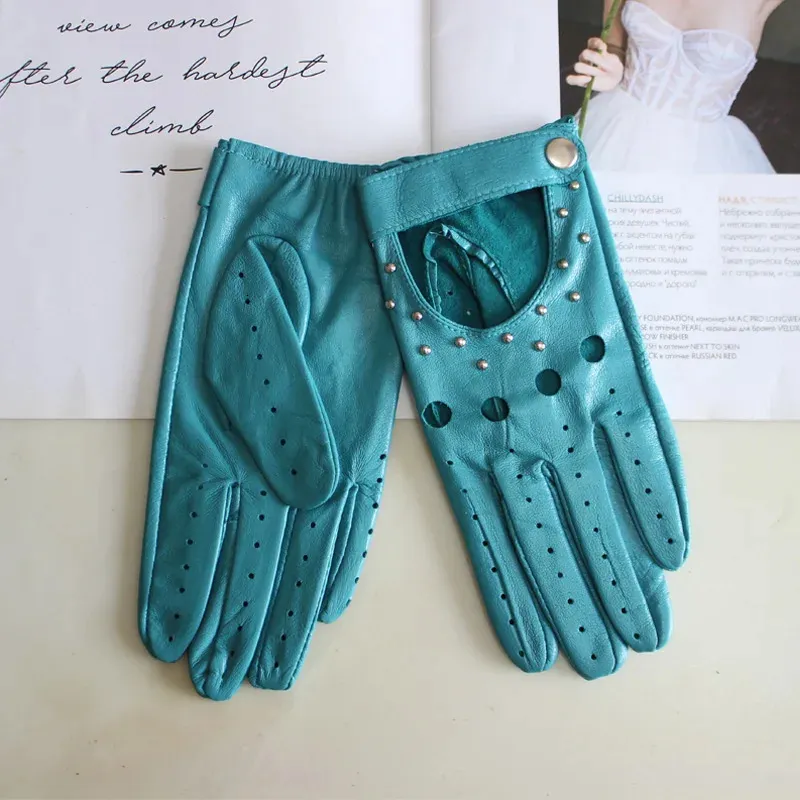 Damen Lammfellhandschuhe Dnn Ungefttert Nieten Stil Farbige Lederlenk  Handschuhe Hochwertig Robust Atmungsaktiv Geschenkidee Fr Frauen  Autofahren Frhjahr Herbst Von 21,32  | DHgate