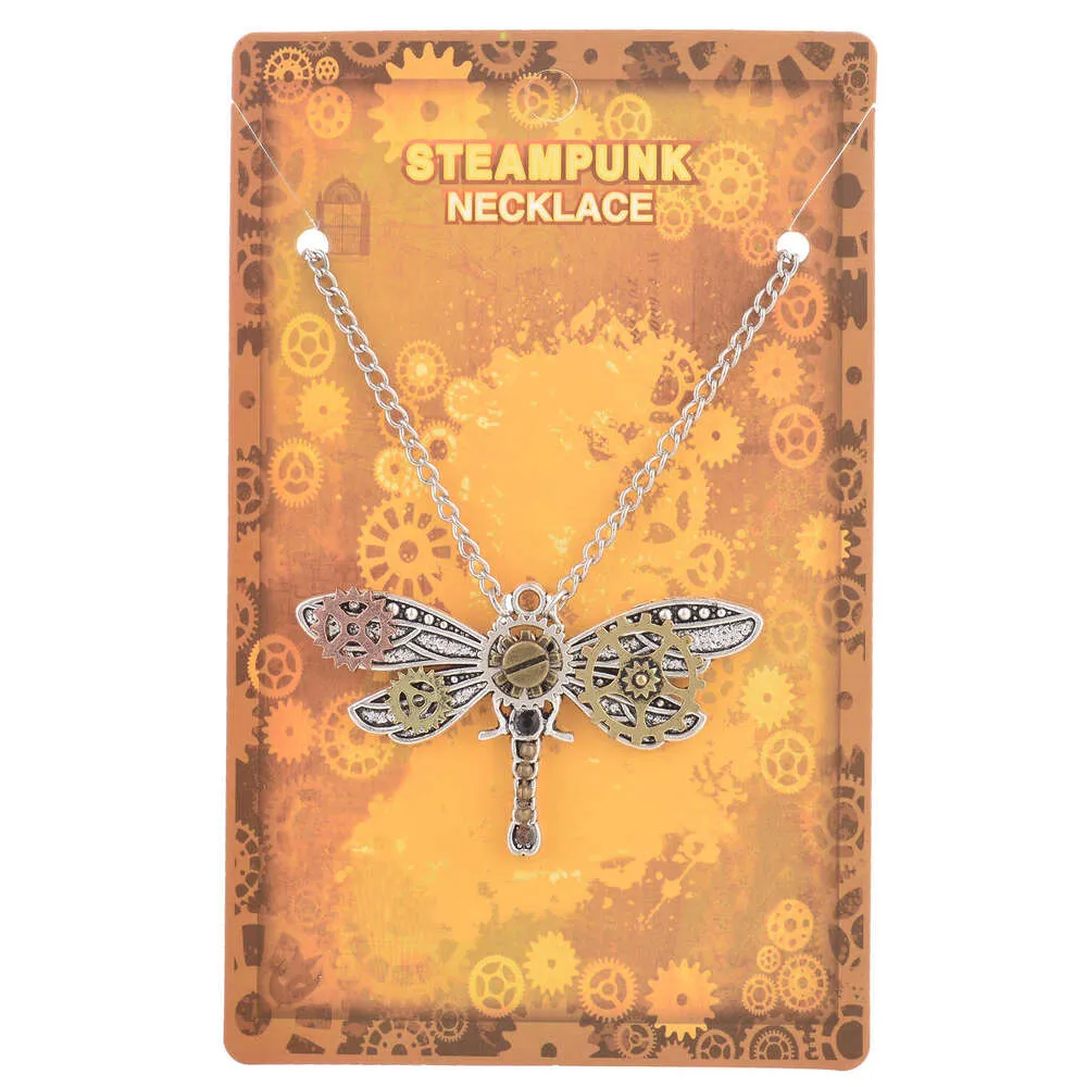 Accessories Steampunk Creative Unique Personalized Dragoy Pendant Necklace_voghion.com