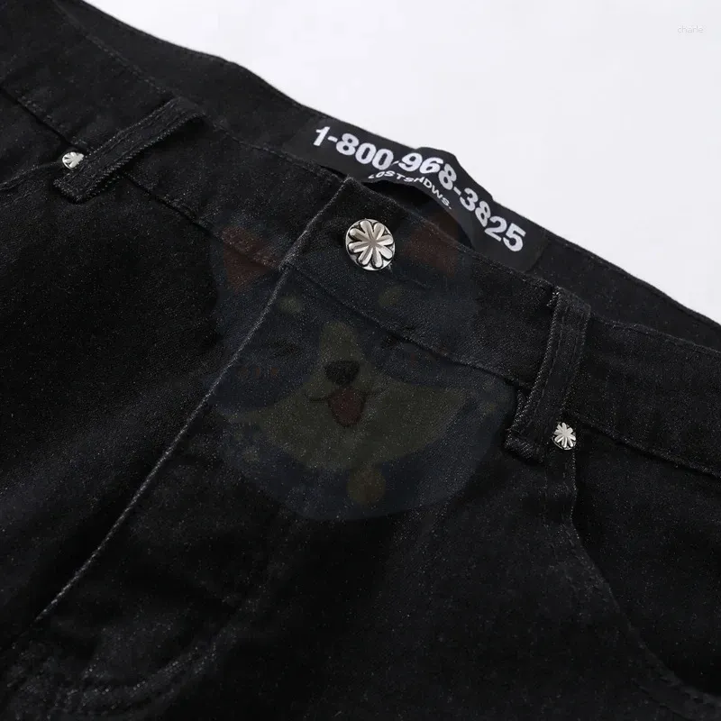 Men's Jeans: Lost Shadows Fashion All-Match Denim Pants with High