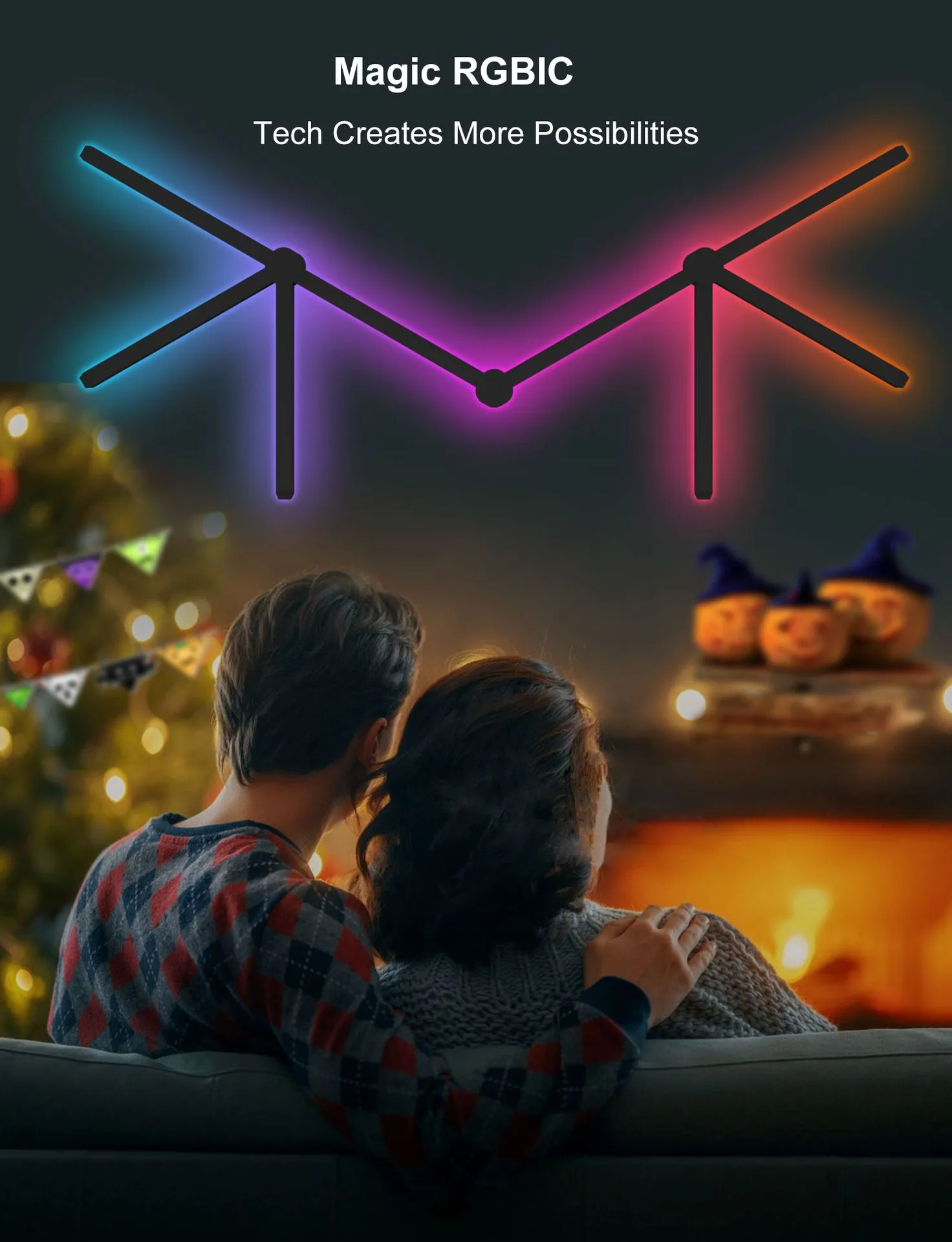 DIY024 Eco Friendly LED RGB Mural Lights Wireless... From ...