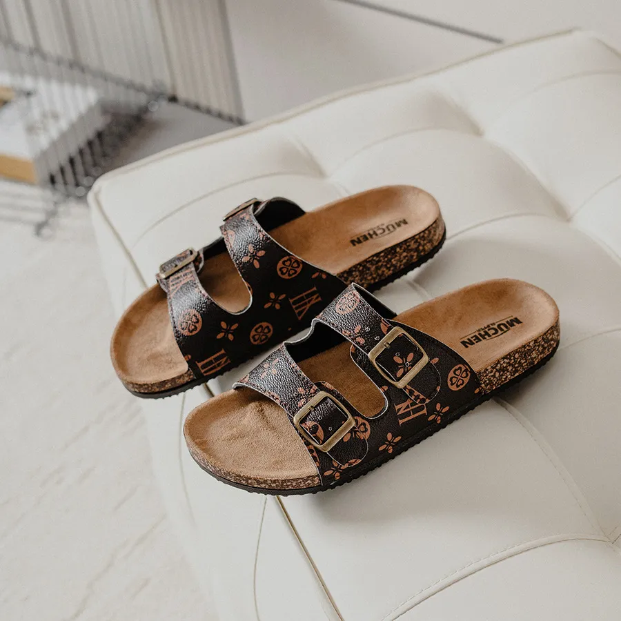 Fashion New Design Men Slippers Hot Selling Cork Couple Slides Outdoor Versatile Beach Slipper Size 40 45 Free Shipping_voghion.com