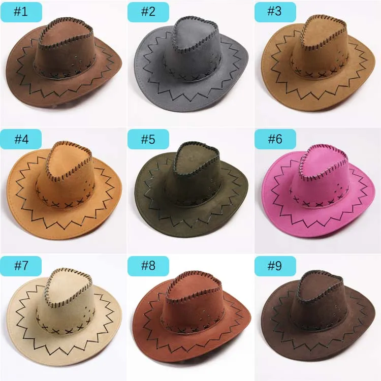 DRESHOW Cappello Da Cowboy Donna Classico Cappello Western Retro A Tesa Larga Modellabile Con Fibbia E Cintura Cappelli In Feltro Arrotolati Unisex