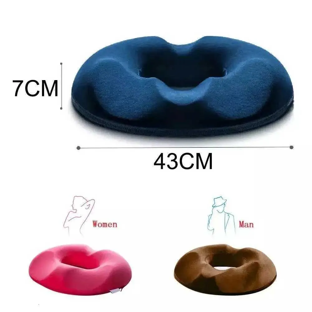 Cuscino Ortopedico A Ciambella Per Sedia Ufficio E Auto, Memory Foam Con Fodera Rimovibile, Antiscivolo, Per Emorroidi, Coccige, Sciatica E Gravidanza, Grigio - 4
