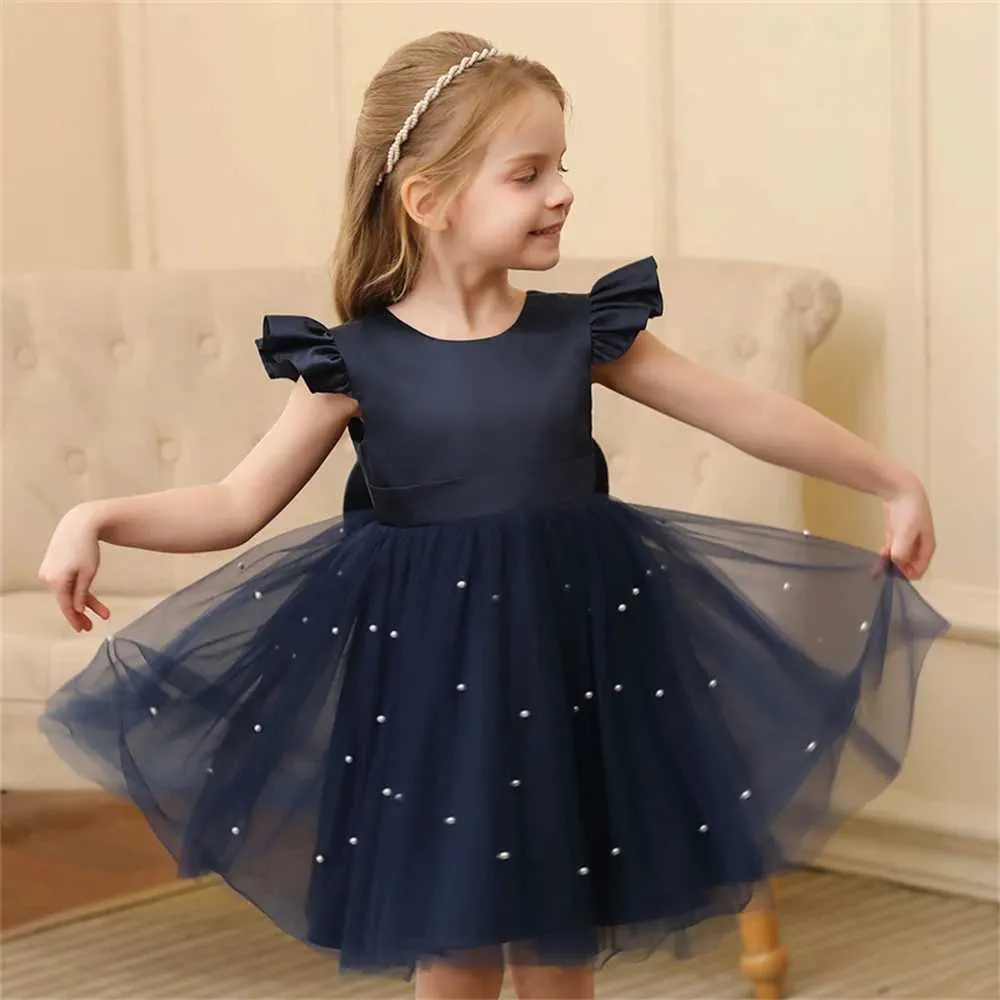 Ragazza Del Bambino Fiore Compleanno Abito In Tulle Abito Da Sposa Con  Fiocco Senza Schienale Abbigliamento Da Festa Bambini Abito Da Principessa  Blu Abiti Da Bambina Con Fiocco L251014TDUW Da 4,9 € | DHgate, image size:1000x1000