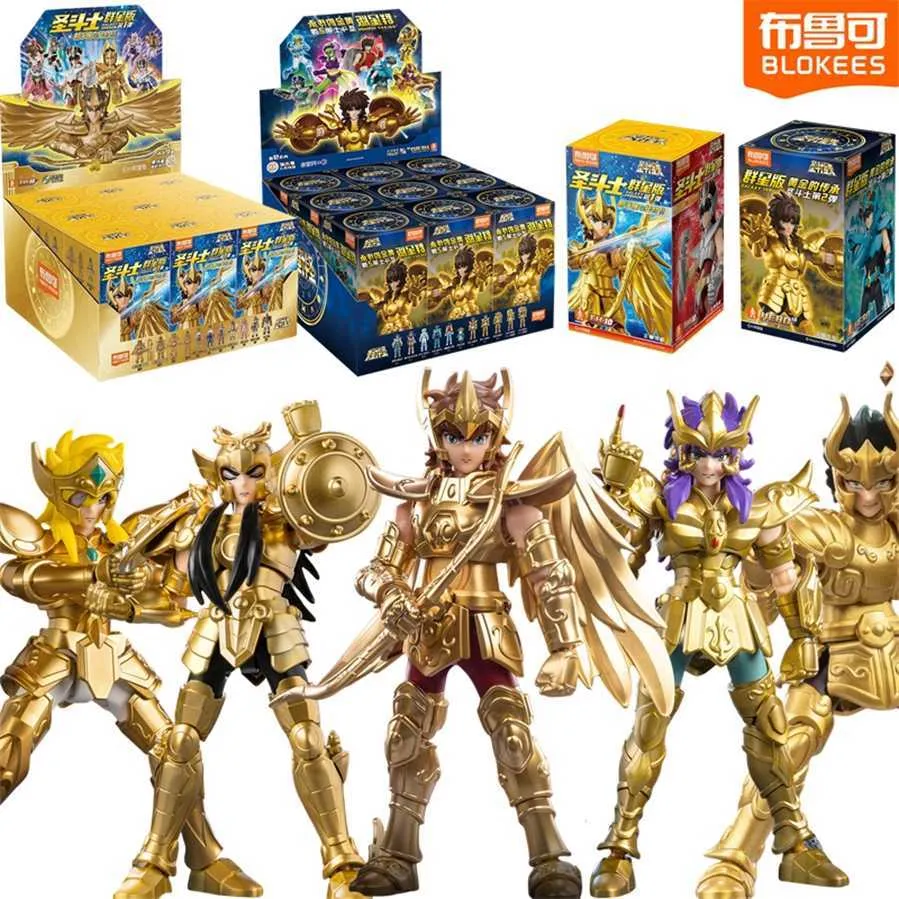blokees 聖闘士星矢 6体セット BLOKEES オリジナル聖闘士星矢 V02 銀河バージョン V01 Dohkoを