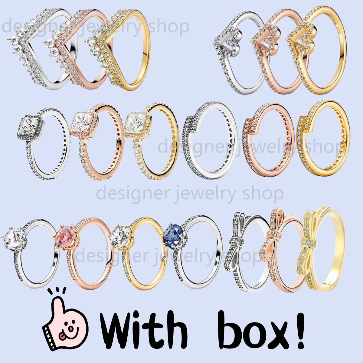 Designer Rings: Gold Ring for Women, Pure Silver Heart Ring, Rose ...