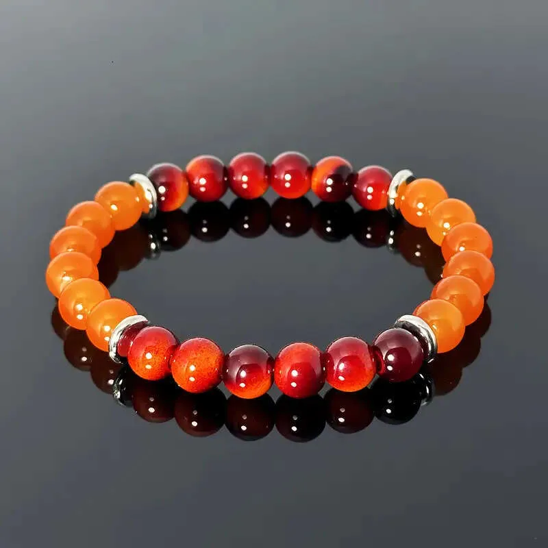 New Arrival Wealth Imitation Tiger Eye Stone Yellow Jade Elastic Adjustable Bracelet_voghion.com