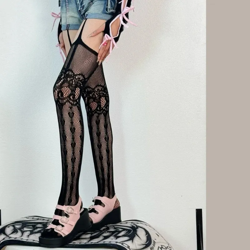 Leg Avenue Women's Sheer Thigh High Stockings Lace Garter Belt, Black, One Size : Leg Avenue