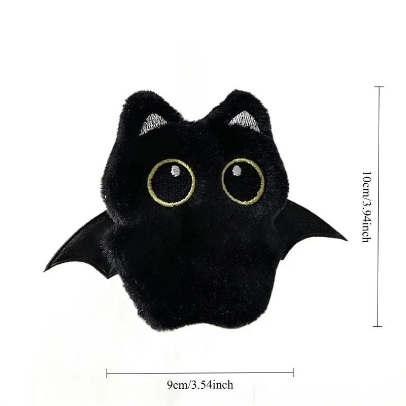 Black Cat Plush Keychain Ghost Wing Cute Kitty Key From 4,53