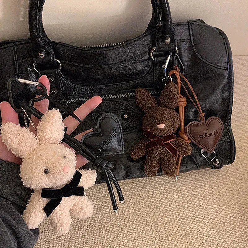 Portachiavi In Peluche A Forma Di Coniglietto ZOONAI - 8,9 Cm, Ciondolo Per Borsa E Zaino, Regalo Carino Per Donne E Ragazze - 3