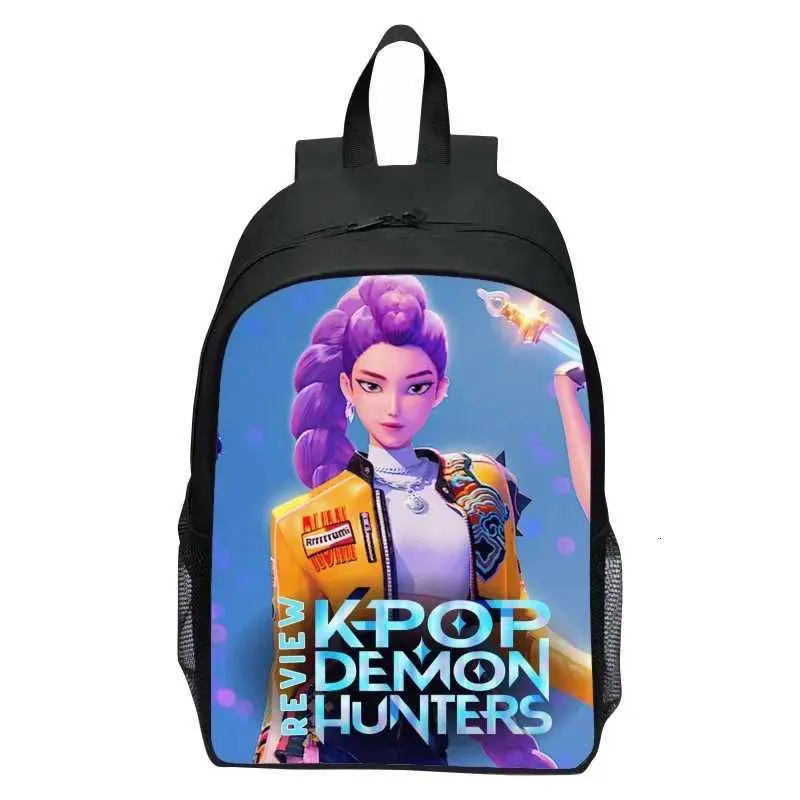 Mochila Escolar KPop Demon Hunters - Diseño Rumi/Mira/Zoey, Ligera, Para Instituto O Universidad