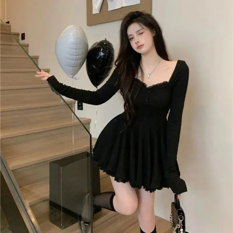 Sexy Korean Dress French Style Waist Closed Long... From 6,86 €