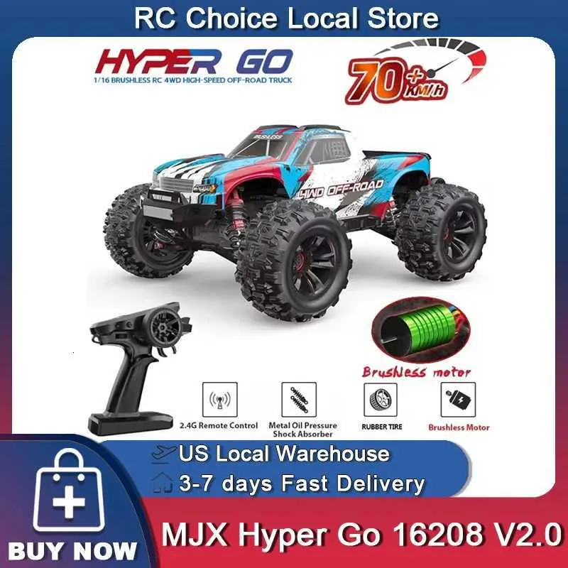 MJX 16208 V20 116 Rc Auto 4WD OffRoad Racing Truck Brushless 24g - Main Image