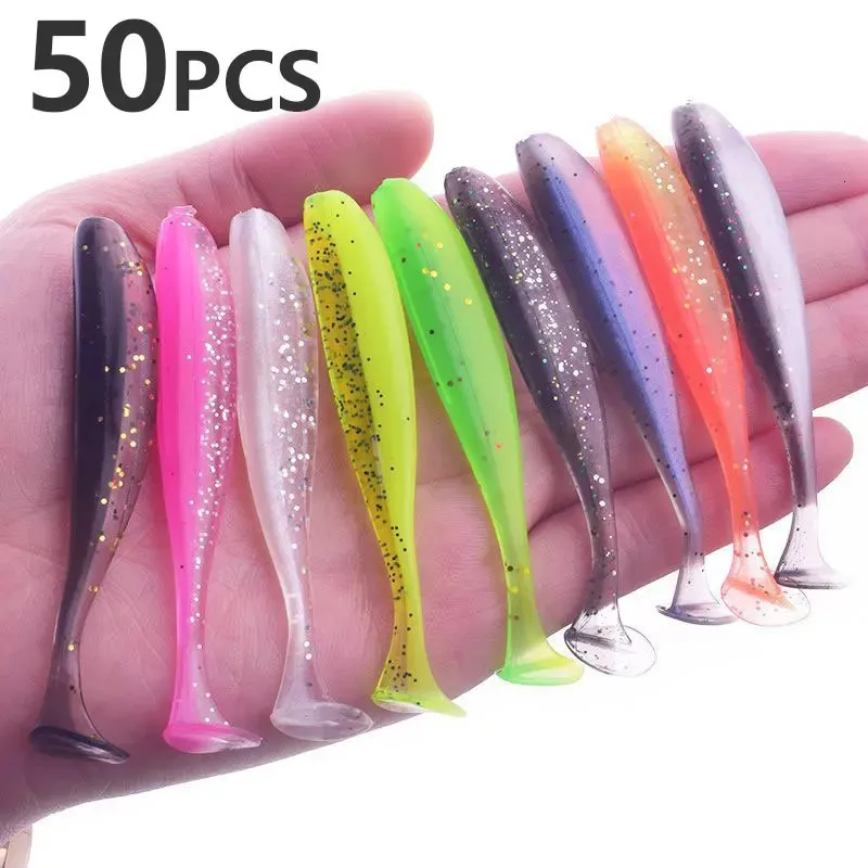 50 Soft Bait Soft Plastic Lures For Pike And Bass  ... 