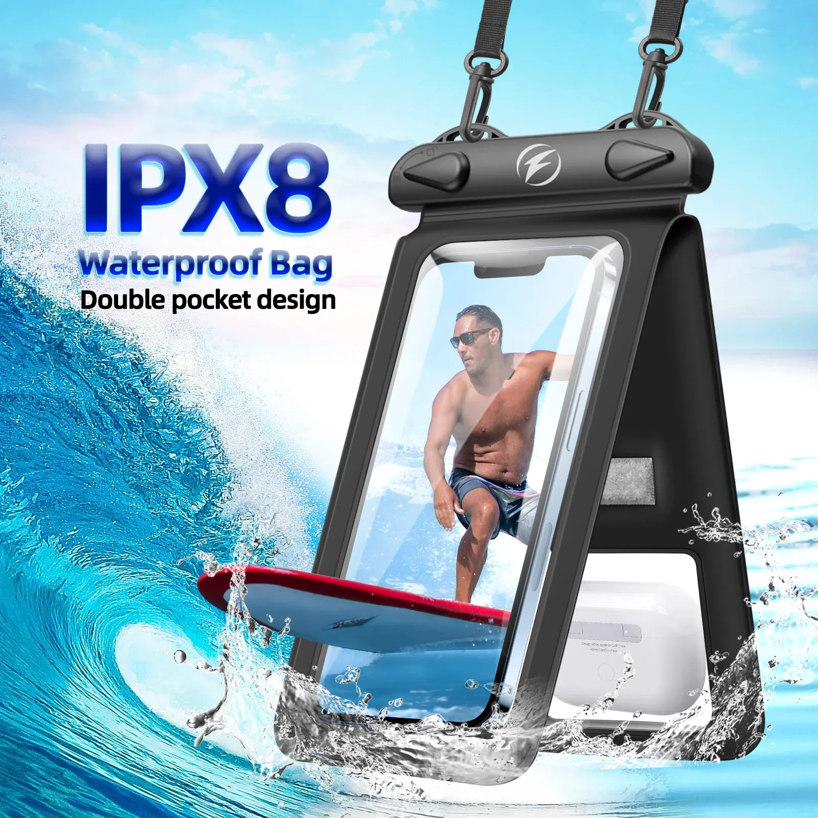 Pool Phone Cover Universal Waterproof Phone Pouch Clear Touchscreen... From Elegatstore ...