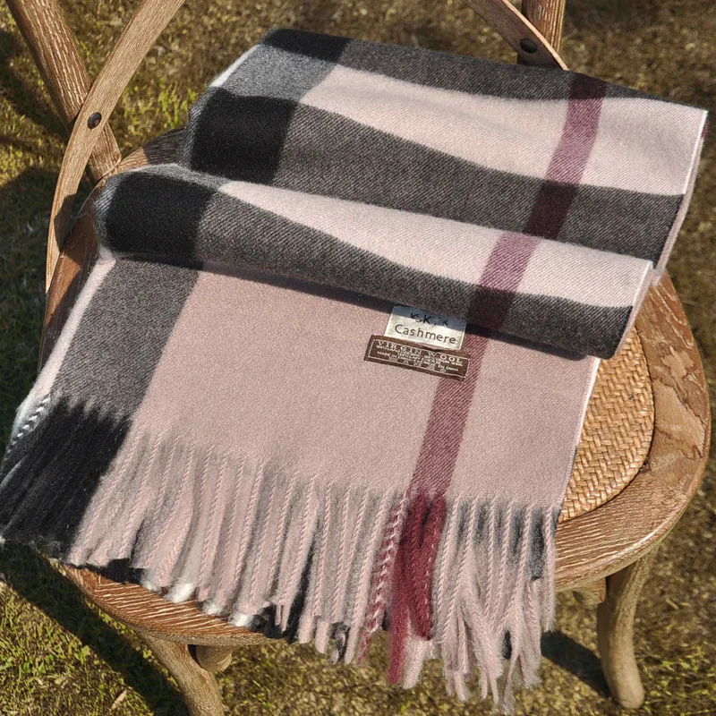 Sciarpa in cashmere di lusso per donna e uomo inverno lunga_voghion.com
