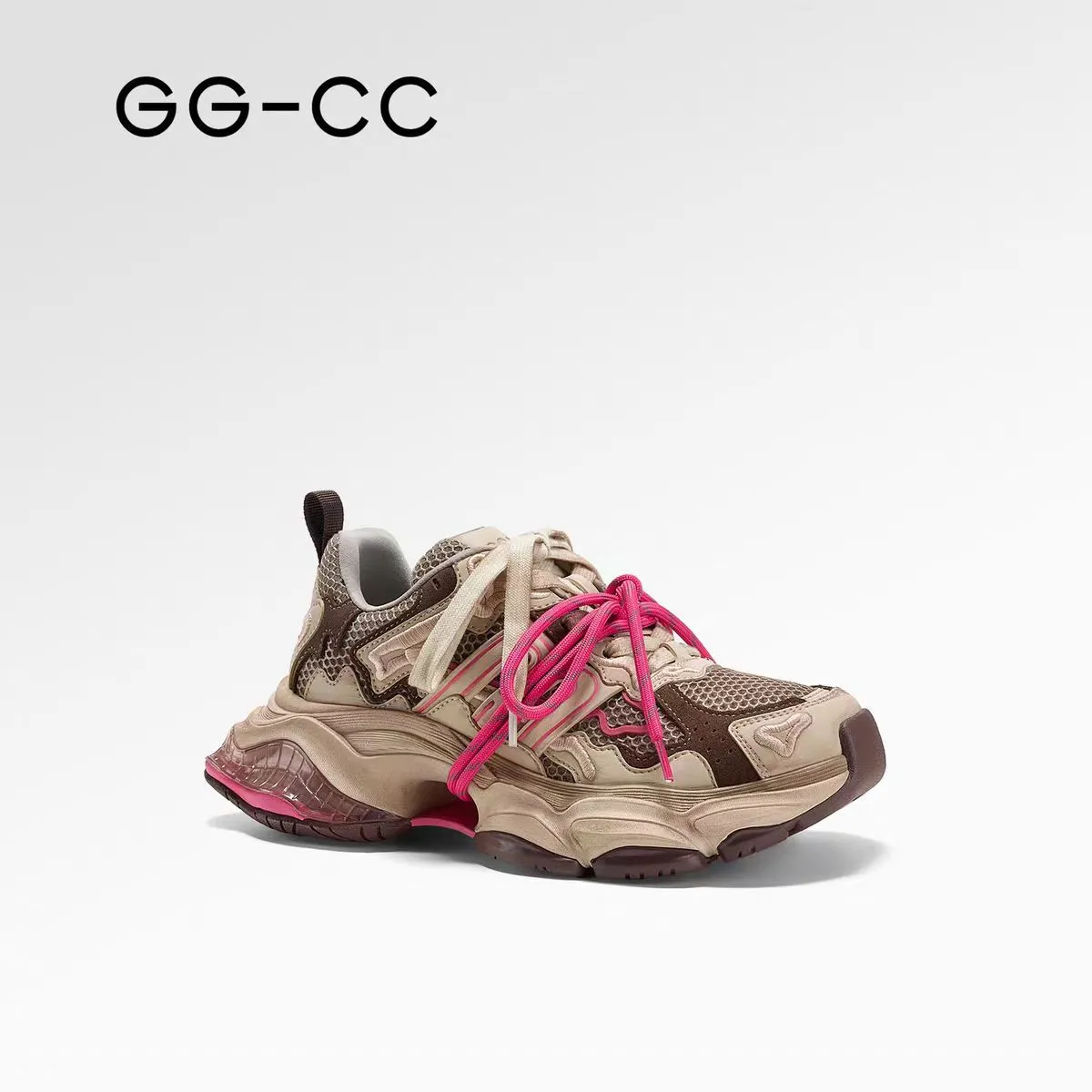 GGCC Designer Thick Soled Vintage Cowhide Luxury Casual Fashionable And Trendy Height Increasing Sports Shoes For Woman_voghion.com
