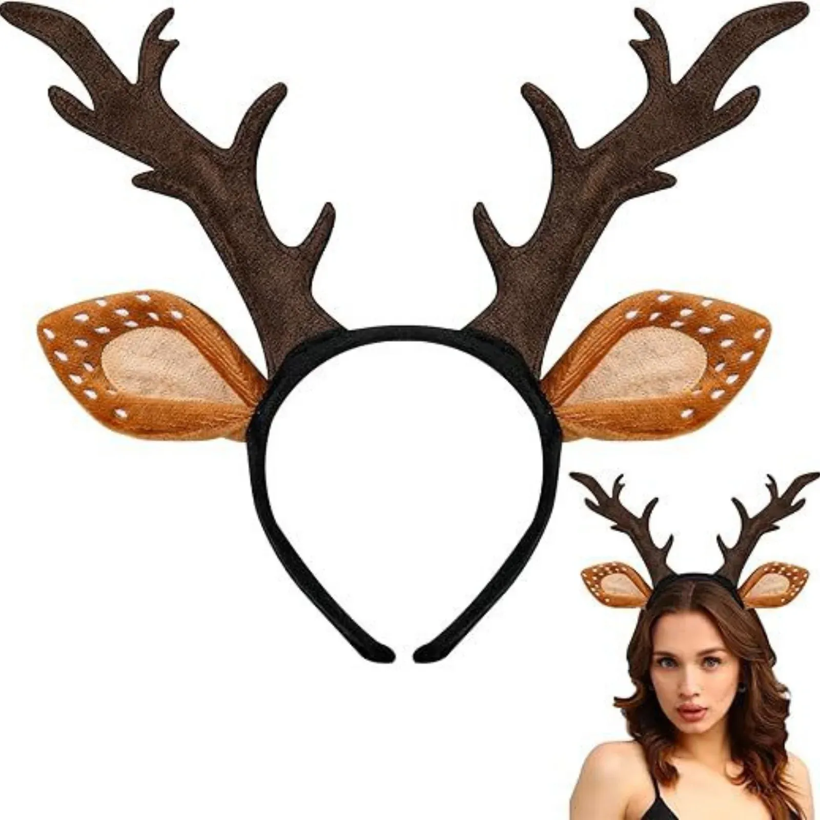 Risparmia alla grande su Banca Di Cervo Antlers 1PC Corna Di Cervo Fascia  Orecchio Di Peluche Corna Marrone Cerchio Per Capelli Per La Festa Di  Natale ..., image size:1600x1600