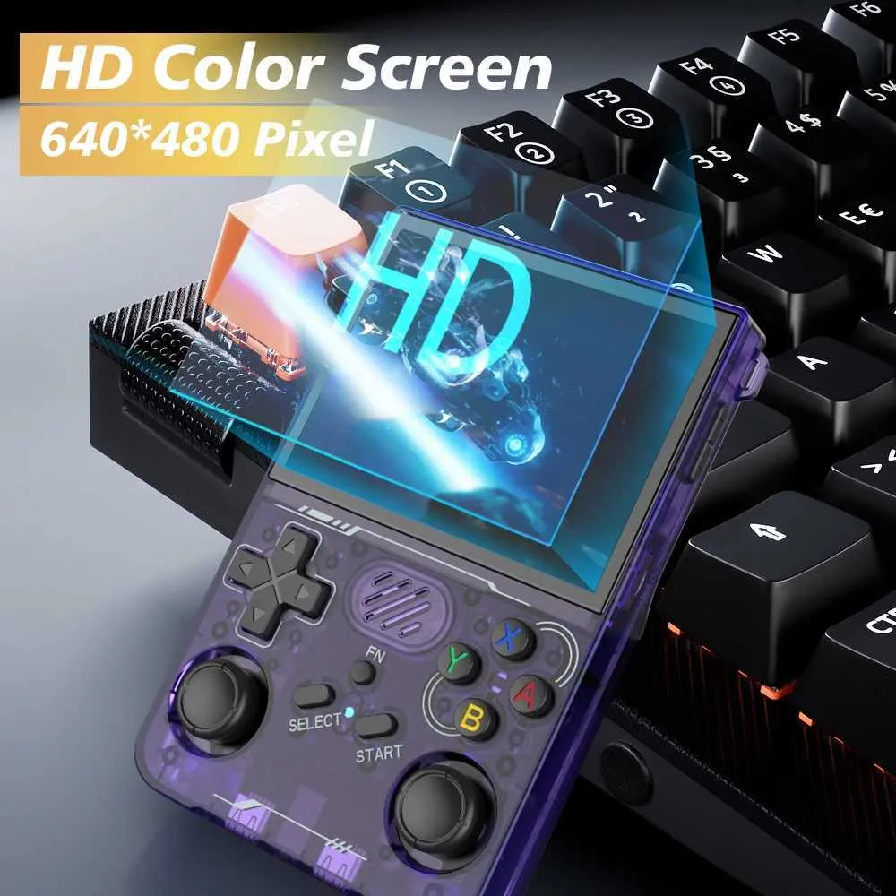 R36S Consola Retro Portátil | Linux, 20000+ Juegos, Pantalla HD 3.5″ Y Batería 3000 MAh | Ideal Para Regalar