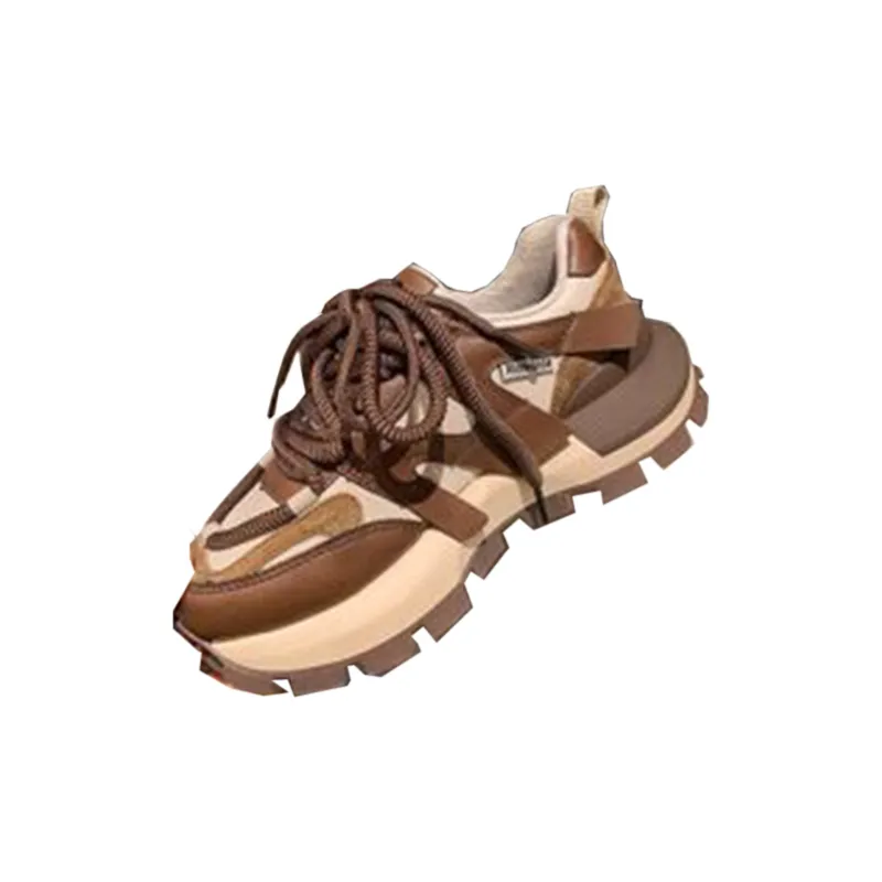 Mirinda Dad For Women New Spring Summer Thick Sole Height Increasing Genuine Leather Women's Shoes Versatile Fashion_voghion.com