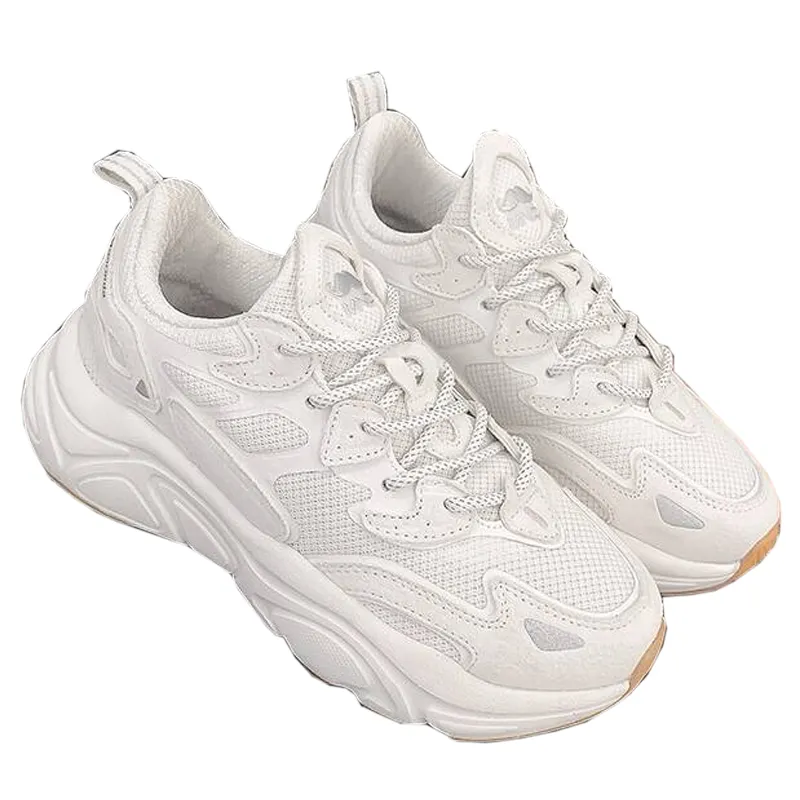 Mirinda Mars Dad For Women Summer Height-Increasing Thick-Soled Women's Breathable Running Mesh Sports Shoes Men's White_voghion.com