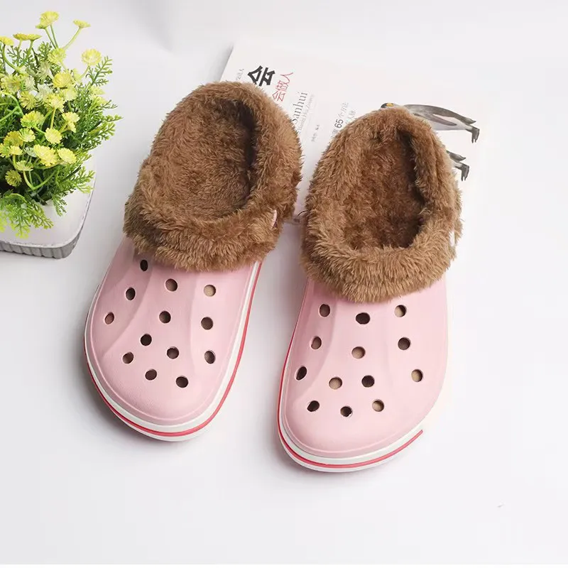 Winners Crocs Croc Winner Slipper: New Classic Black Sand Grey Mules, Winter Warm ...