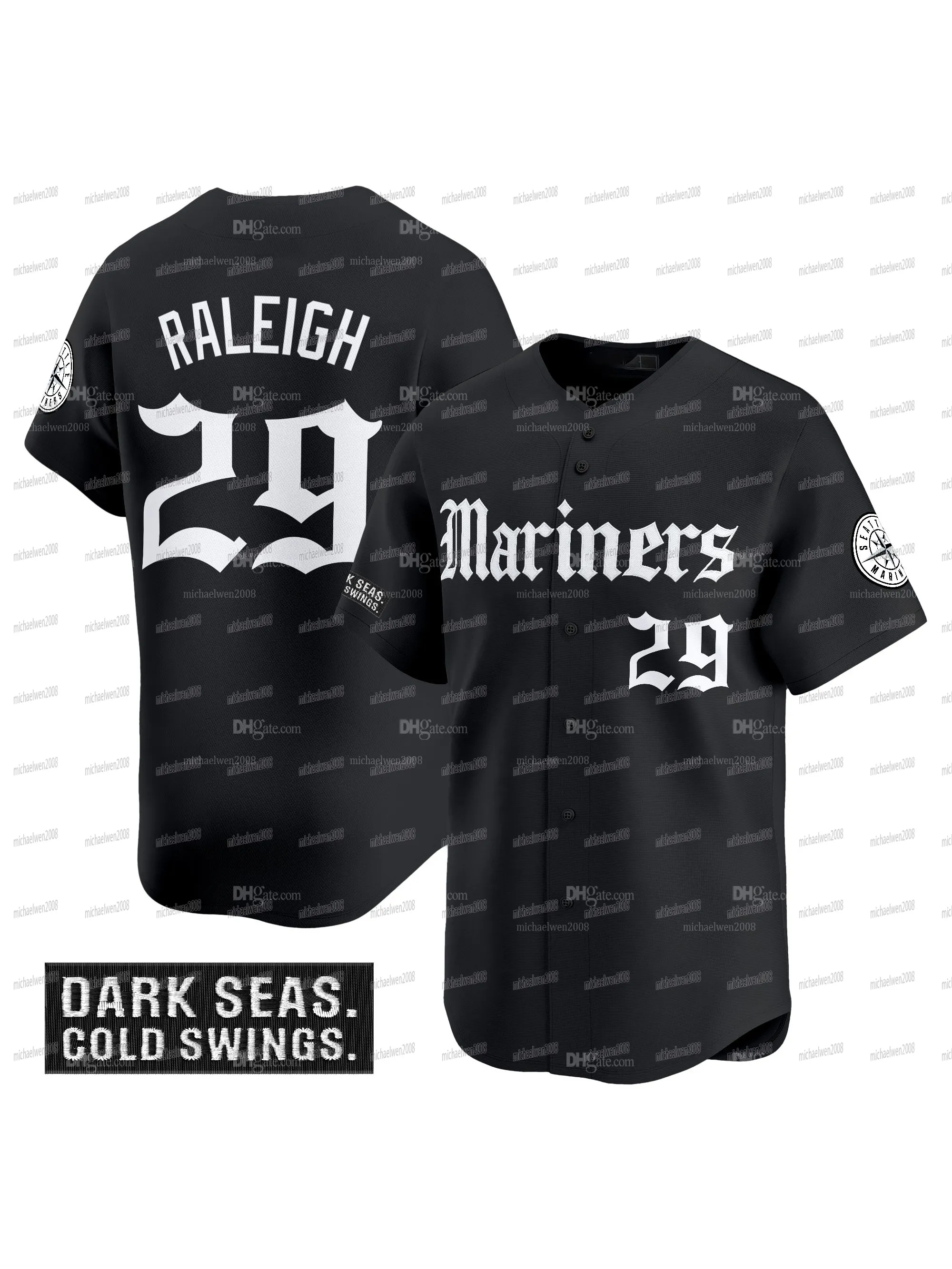 Save Big on Bulk Julio Rodriguez Jersey Seattles Mariners 2025 Gothic  Edition Jersey Cal Raleigh Jorge Polanco Randy Arozarena Julio Rodriguez  Luis