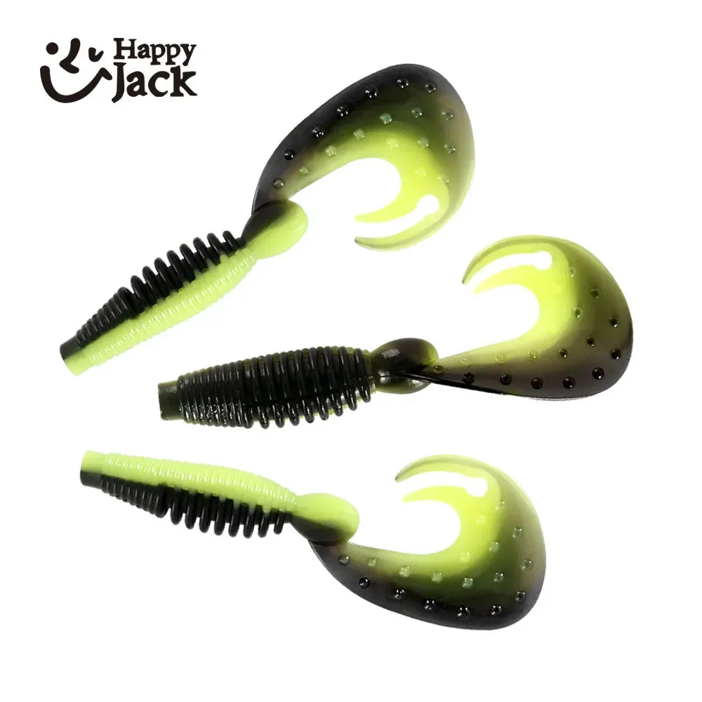 HappyJack 2024 Curly Body Soft Bait Bass Lure  ... 