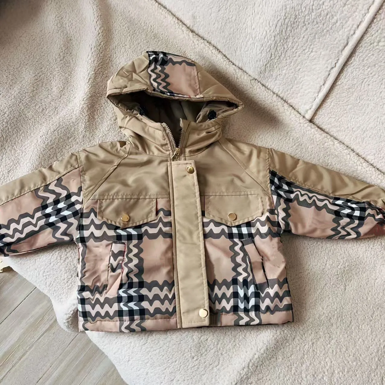 B Brand Checkered Printing Thick Cotton Jacket Winter... From 19 