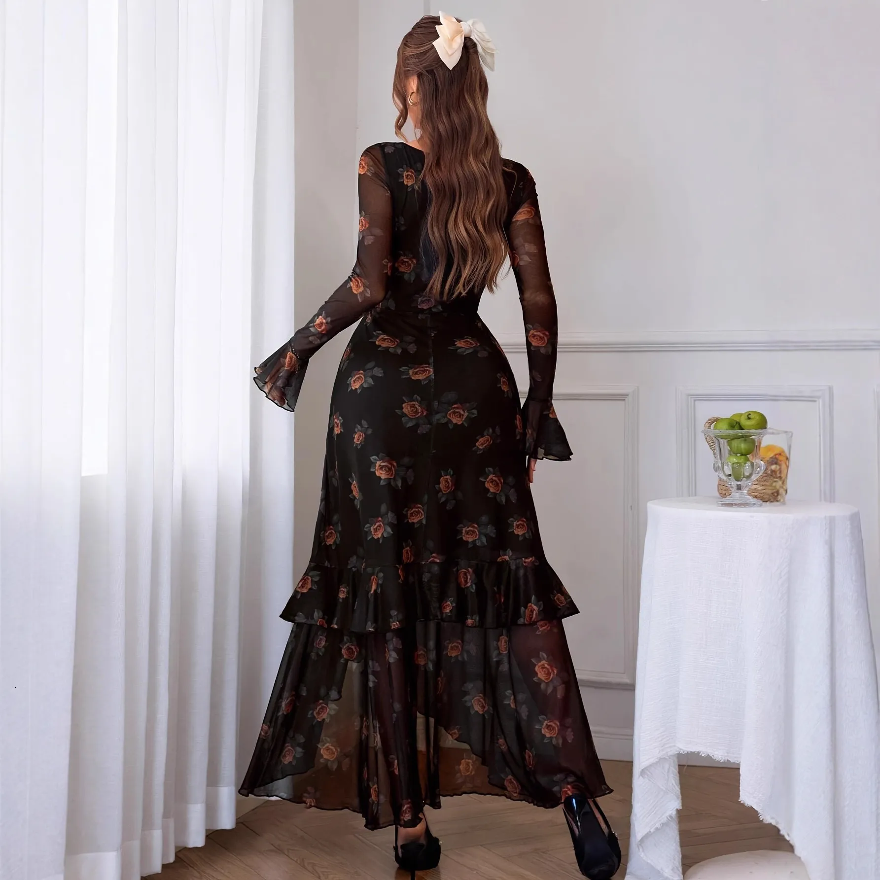 Christmas, European, American, Autumn And Winter Sexy, Luxurious, Elegant  Square Neck Slim Fit Leopard Print Suspender Womens Party Dress From 31,9   | DHgate